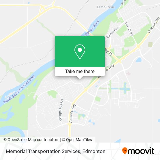 Memorial Transportation Services map