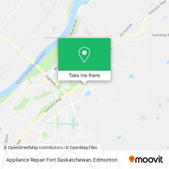 Appliance Repair Fort Saskatchewan map