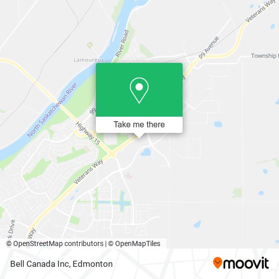 Bell Canada Inc map