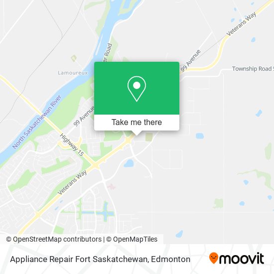 Appliance Repair Fort Saskatchewan map