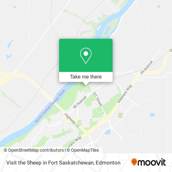 Visit the Sheep in Fort Saskatchewan map