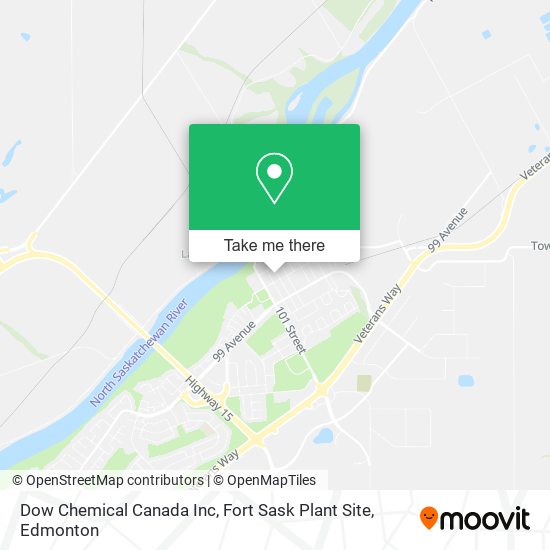 Dow Chemical Canada Inc, Fort Sask Plant Site map
