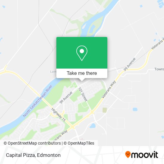 Capital Pizza map