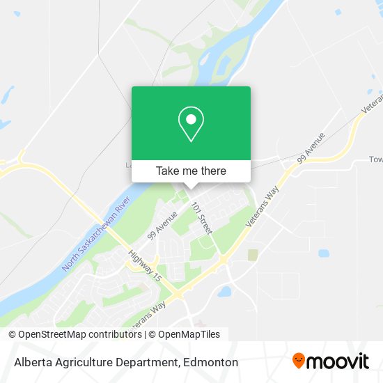 Alberta Agriculture Department map