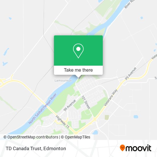 TD Canada Trust map