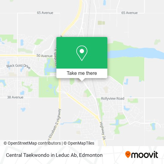 Central Taekwondo in Leduc Ab map