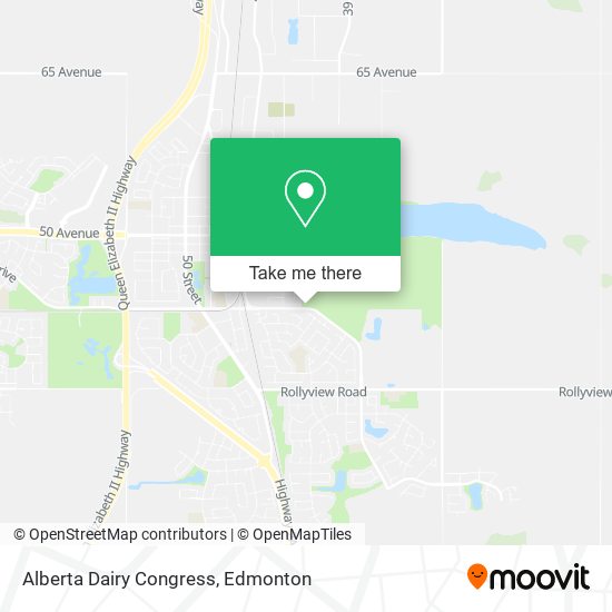 Alberta Dairy Congress map
