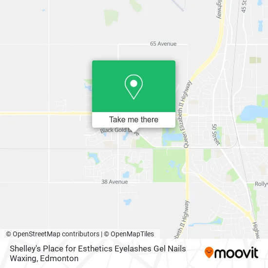 Shelley's Place for Esthetics Eyelashes Gel Nails Waxing map