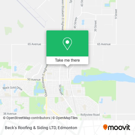 Beck's Roofing & Siding LTD map