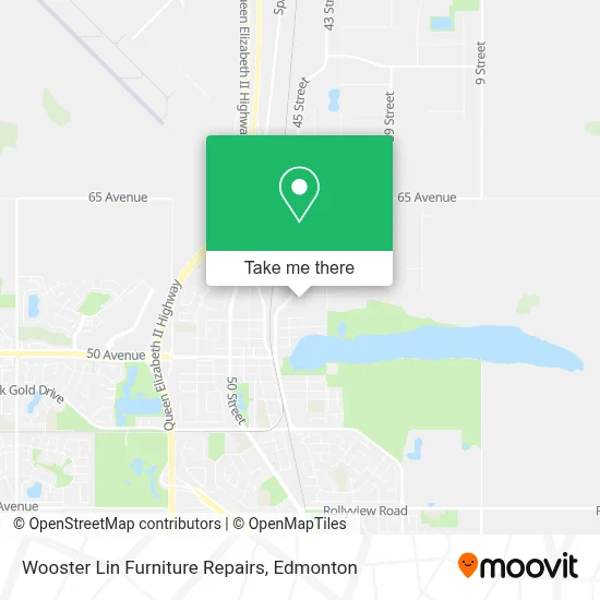 Wooster Lin Furniture Repairs map