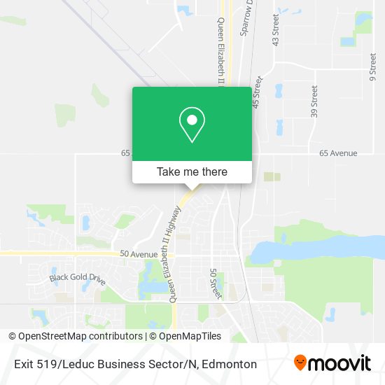 Exit 519 / Leduc Business Sector / N map