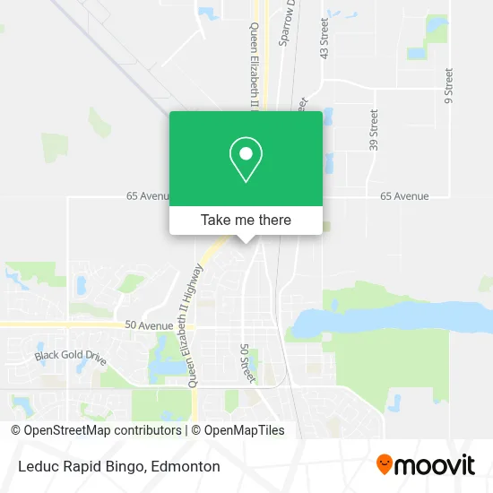 Leduc Rapid Bingo map