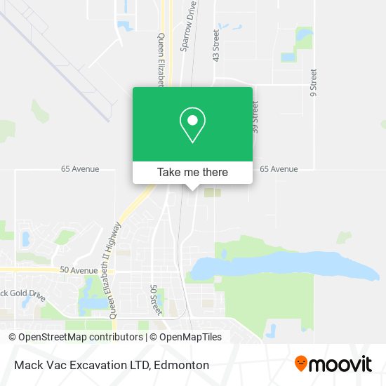 Mack Vac Excavation LTD map