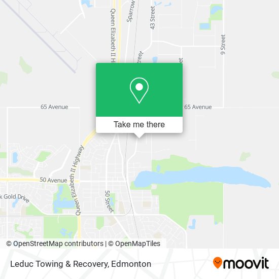 Leduc Towing & Recovery map