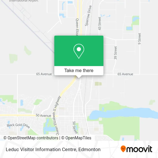 Leduc Visitor Information Centre map