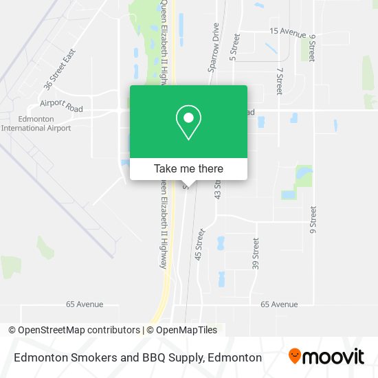 Edmonton Smokers and BBQ Supply map