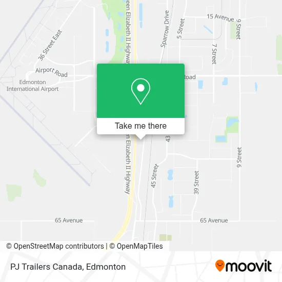 PJ Trailers Canada map