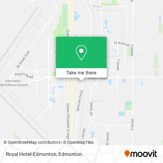 Royal Hotel-Edmonton map