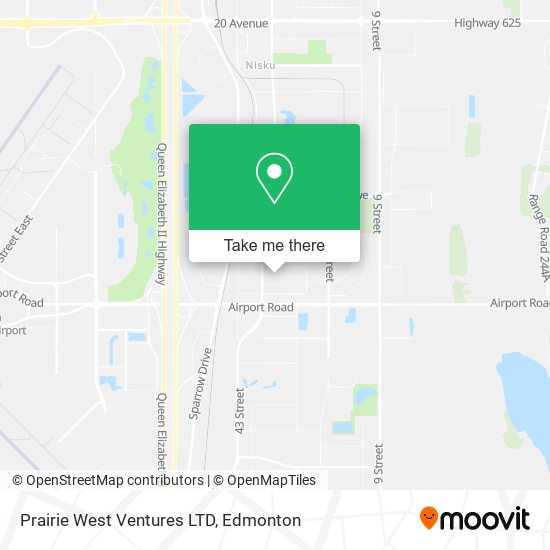 Prairie West Ventures LTD map