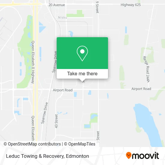 Leduc Towing & Recovery map