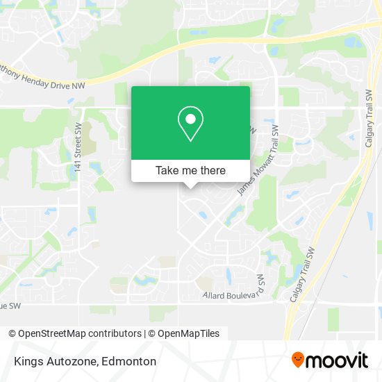 Kings Autozone map