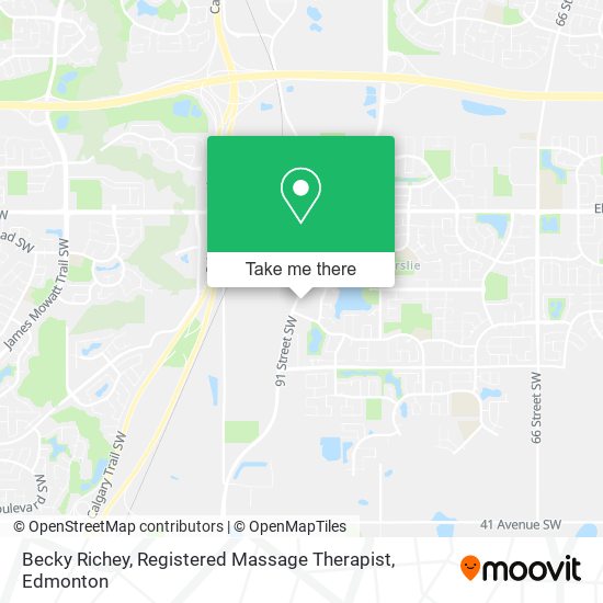 Becky Richey, Registered Massage Therapist map