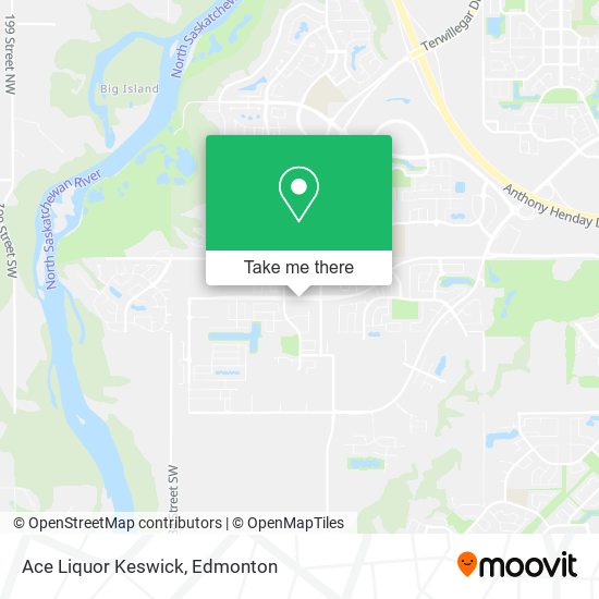 Ace Liquor Keswick map