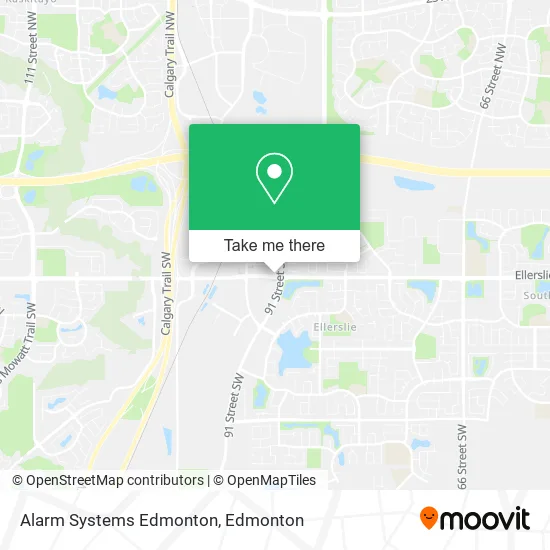 Alarm Systems Edmonton map