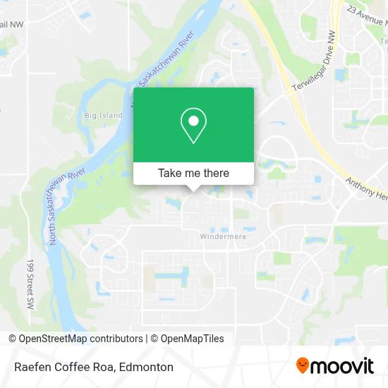 Raefen Coffee Roa map