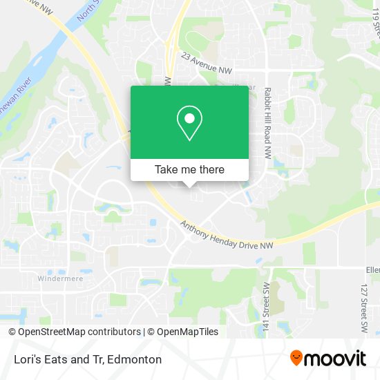 Lori's Eats and Tr map