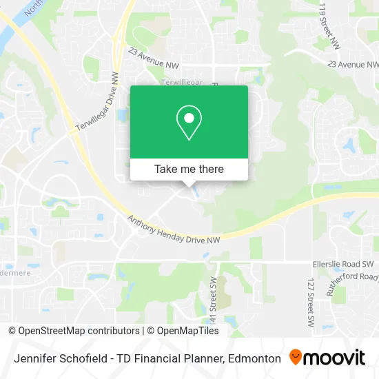 Jennifer Schofield - TD Financial Planner map