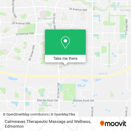 Calmwaves Therapeutic Massage and Wellness map