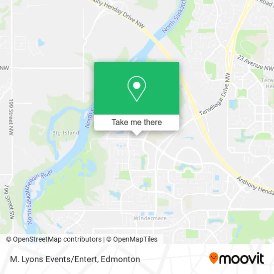 M. Lyons Events/Entert map