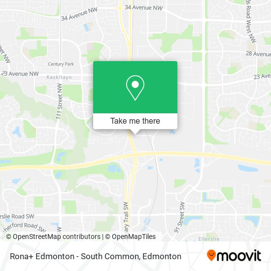 Rona+ Edmonton - South Common map