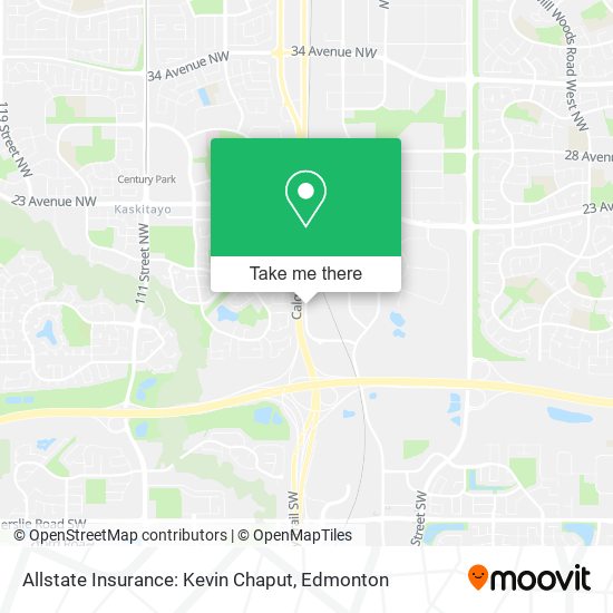 Allstate Insurance: Kevin Chaput map