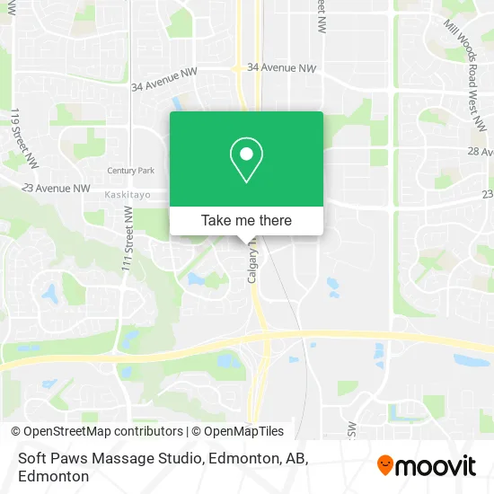 Soft Paws Massage Studio, Edmonton, AB map