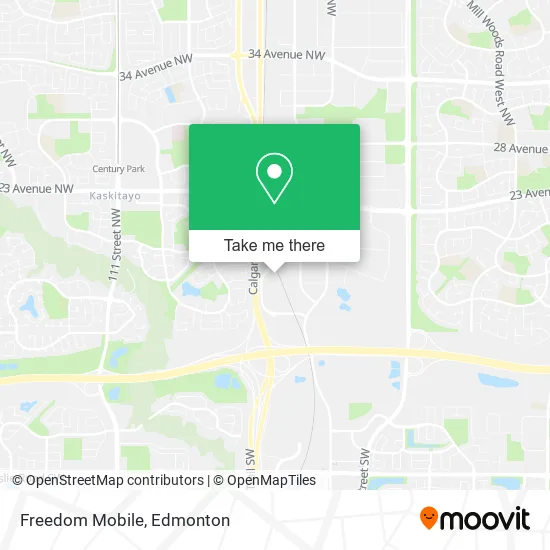 Freedom Mobile map