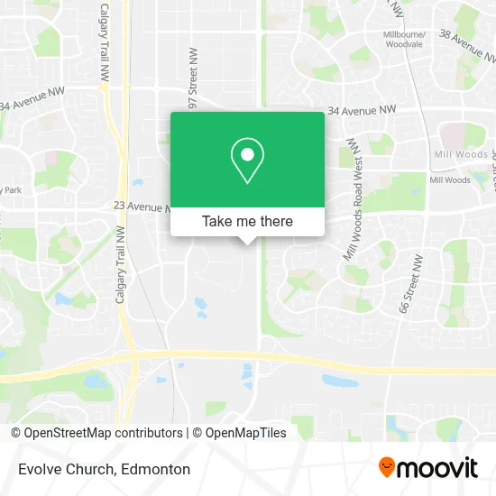 Evolve Church map