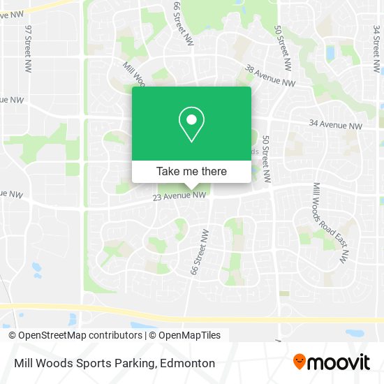 Mill Woods Sports Parking map