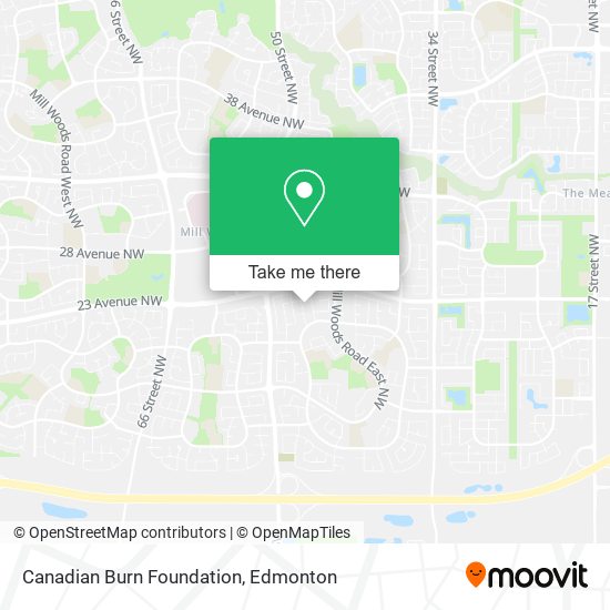 Canadian Burn Foundation map