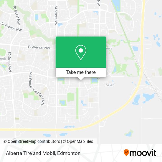 Alberta Tire and Mobil map