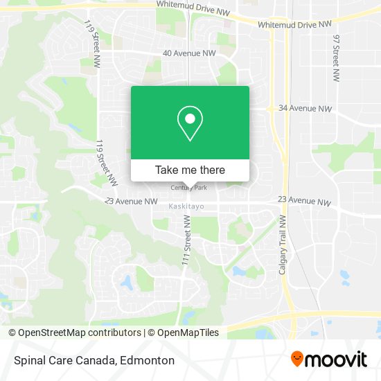 Spinal Care Canada map