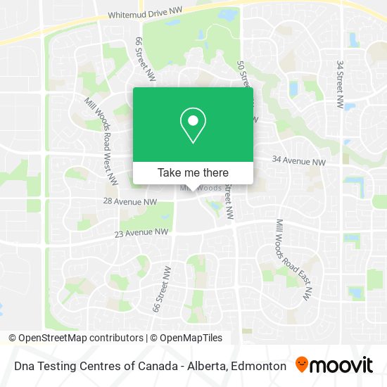 Dna Testing Centres of Canada - Alberta map