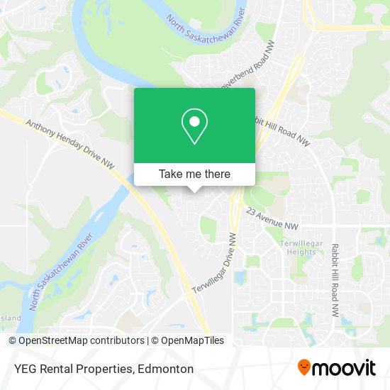 YEG Rental Properties map