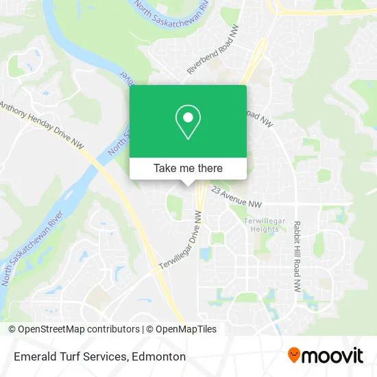 Emerald Turf Services map