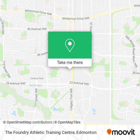 The Foundry Athletic Training Centre map