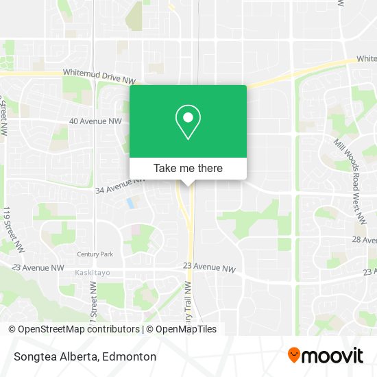 Songtea Alberta map