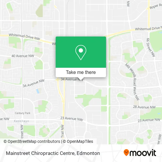 Mainstreet Chiropractic Centre map