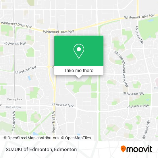 SUZUKI of Edmonton map