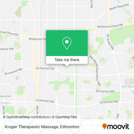 Kruger Therapeutic Massage map